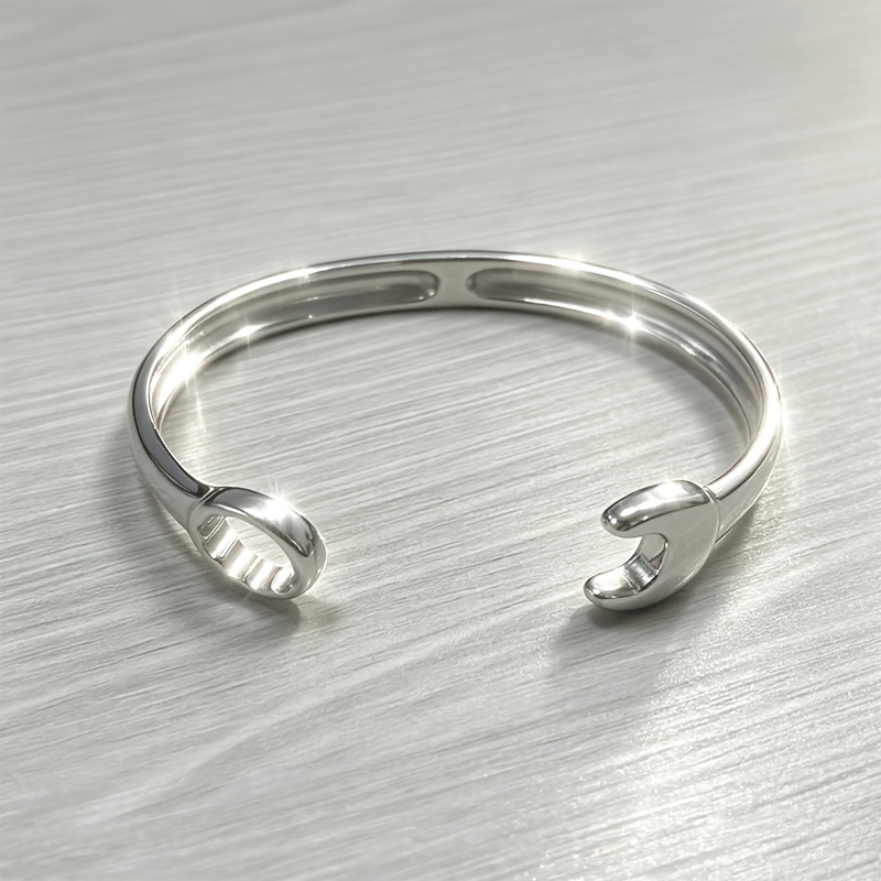 Unisex 316L Stainless Steel Adjustable Wrench Bracelet
